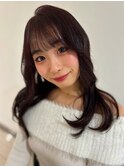 ブリーチなしでピンク×グレージュ