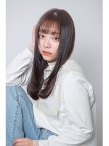 ルフュージュ バイ プロデュース 相模大野店(Refuge by Produce)&nbsp;チョコレートブラウン/レイヤーカット/ストレートロング