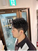 メンズショート　ツイストスパイラルパーマ　佐世保