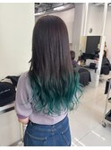【ALIVE 夕貴】グリーングラデーションカラー
