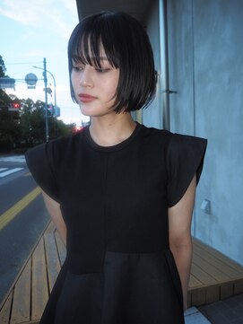 パークレター(Park.LETTER) バッサリボブと暗めカラー