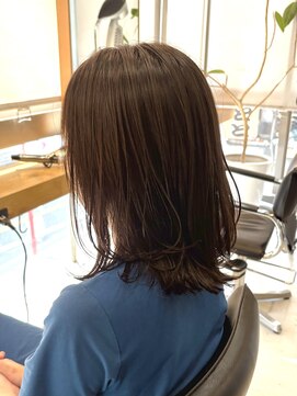 エリマ 調布(elima) 調布レディースレイヤーボブワンカラーショコラブラウン30代