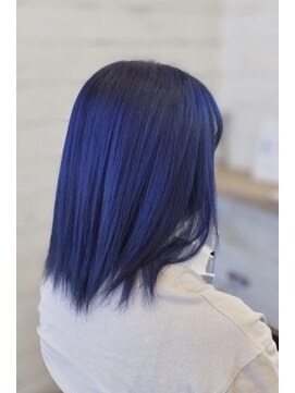 メリア(MELIA) 【MELIA/佐藤】ブリーチ ネイビーカラー