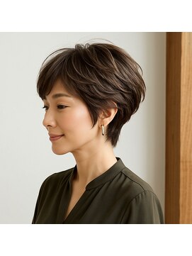 スープレックス ヘアーデザイン(SOUPREX HAIR DESIGN) 大人エレガントレイヤーショート　20代 30代 40代 50代 60代