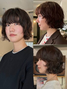 アンプラグド(unplugged) 大人気のニュアンスボブパーマ