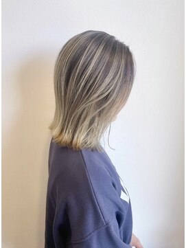 ヘアーラニッシュ 船橋店(hair Lanish) ミルクティベージュ/バレイヤージュカラー/20代30代40代