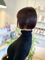 ヴィフ ヘアアンドデザイン(Vif hair&design)&nbsp;ツヤミニボブ×ダークローズブラウン