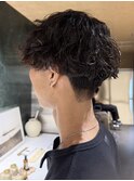 無造作波巻きパーマ