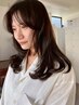 【2回目・60日以内・スタイリスト指定】カット+透明感カラー+髪質補修TR
