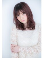 カバーヘア イヴ 戸頭店(COVER HAIR EVE) 小顔に見せるくせ毛風無造作カールセミディZ戸頭20代30代40代