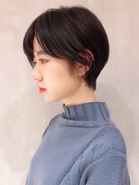 アルバム 銀座(ALBUM GINZA)&nbsp;丸みくびれショート_毛先パーマことりベージュ_ba259833