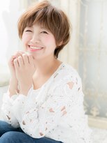 ブルー(BLUE)&nbsp;こなれハイトーン韓国風小顔くせ毛ショート20代30代40代b水戸