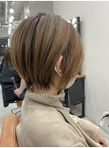 ショートボブ/ダブルカラー/髪質改善/学割U24[下北沢/下北沢駅]