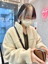 アジールヘア 赤羽駅南口店(agir hair)&nbsp;ホワイトカラー前髪インナーカラーイルミナカラーシルバーカラー