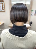 ぱつんと切りっぱなしボブ!