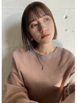 クリーク ノイズ ヘア 大手町店(CLIQUE noise hair) 切りっぱなしボブ × ローライト20代30代