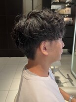 ルルディ バイ アフロディーテ銀座(luludi by APHRODITE) サーフカール/ブルーブラック/フェザーパーマ/銀座