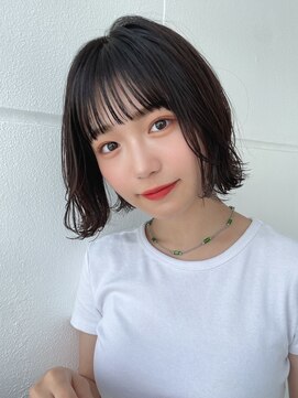 サンドシーン(sand scene) ボブ/インナーカラー/縮毛矯正髪質改善/ショートボブ/白髪ぼかし