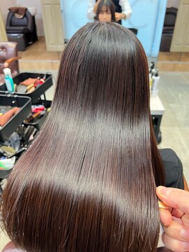 アディクト 東陽町西口(addict) 縮毛矯正で大人上品なツヤ髪_ダークブラウン_ロング[東陽町]