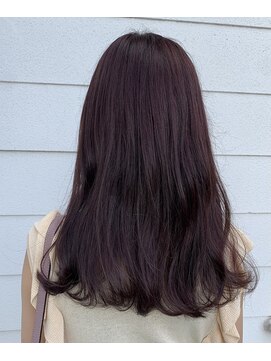 ラボヌールヘアー 宇都宮店(La Bonheur hair) 深みパープル 【宇都宮駅/レイヤーカット】