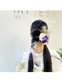 #_sayaka_ &nbsp;正統派かわいい成人式ヘアセット