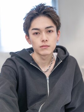 メゾンバイハバナ(maison by HAVANA) メンズ束感ベリーショートアッシュブラックスパイキーショート