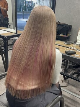 セレーネヘアーレイズ 梅田店(Selene hair Raise) milk tea beige × pink
