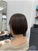 乾かすだけでまとまるショートボブ