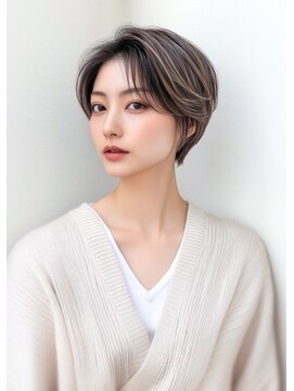 ライズ ネックス ザ サロン 渋谷(LIZE nex the salon) 前髪なし大人ショートヘア　30代［＃渋谷駅＃韓国＃髪質改善］