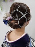 振袖で使えるシンプルアップスタイル