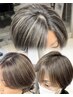 【安齋限定】白髪ぼかしハイライト＋ケアブリーチ＋カット＋TR ￥26000