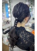 タイトポニースタイル【品川/ヘアセット】