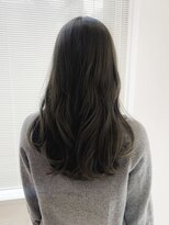 ヘアーアイスカルテット(HAIR ICI QUARTET) 大人可愛い透明感ブリーチなしくすみカラーオリーブグレージュ