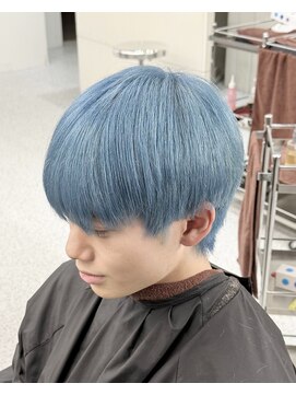 メンズペレ 渋谷(MEN'S PELE) スペインカール/スパイキーショート/ブルーブラック/渋谷