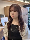 レイヤー×ピンクブラウン/秋冬の大人女子《西新店》