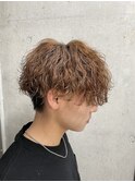 熊本メンズパーマ　波巻きパーマ　メンズカット