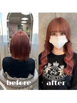 ガルボヘアー 心斎橋店(garbohair)&nbsp;アメ村×赤髪エクステ