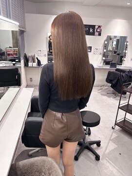 キング 梅田店(K!ng) 縮毛矯正髪質改善ハイライトレイヤーカット梅田美容室エクステ