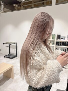 モリオフロムロンドン 大宮店(morio from London) 【坪井】ケアブリーチ ×ミルクティーベージュ