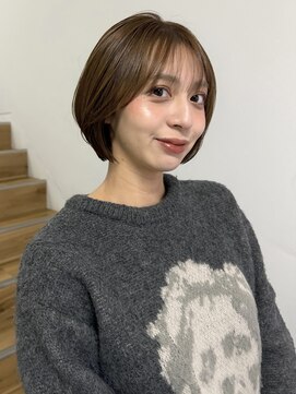 ヨーク(YOKE) 【 YOKE 】レイヤーボブ大人ボブラベンダーブラウン