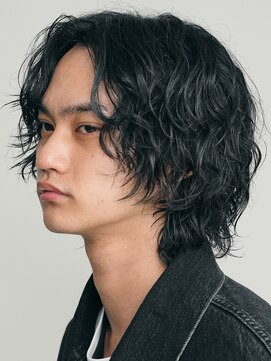 フィフス(fifth) 原宿シャドウパーマメンズカットセンターパートコンマヘアfifth