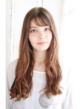 ティエル 町田店(tiel) ロングウェーブスタイル　ナチュラルベージュ