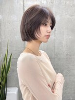 ガーデン 渋谷(GARDEN)&nbsp;小顔外ハネボブダークアッシュ大人ガーリー似合わせカット