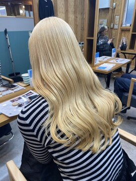 アフターニュース 新潟(afternews) ブロンドベージュ/ダブルカラー/ケアブリーチ/髪質改善/駅南