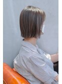 イメチェンボブ前髪ありクールショート