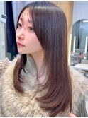 【島田佑】ミディアムレイヤーカットグレージュ顔周りカット