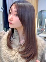 ミリバイアフロート(MIRI by AFLOAT) 【島田佑】ミディアムレイヤーカットグレージュ顔周りカット