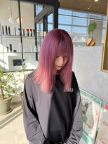アース オーセンティック 草津エイスクエア店(EARTH Authentic)&nbsp;やわらかいピンクヘアー