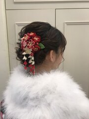 成人式人気ヘアセット