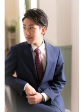 ヘアーアートシフォン 池袋西口店(Hair art chiffon) ビジネステクノツーブロックセミウェットクラウドマッシュ